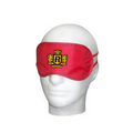Red Sleep Mask With Multi Color Print